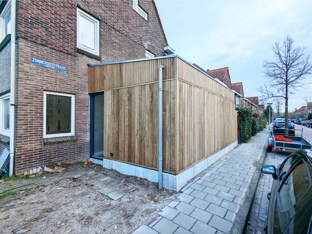 Aanbouw Thermo Fraké gevelbekleding — foto 2